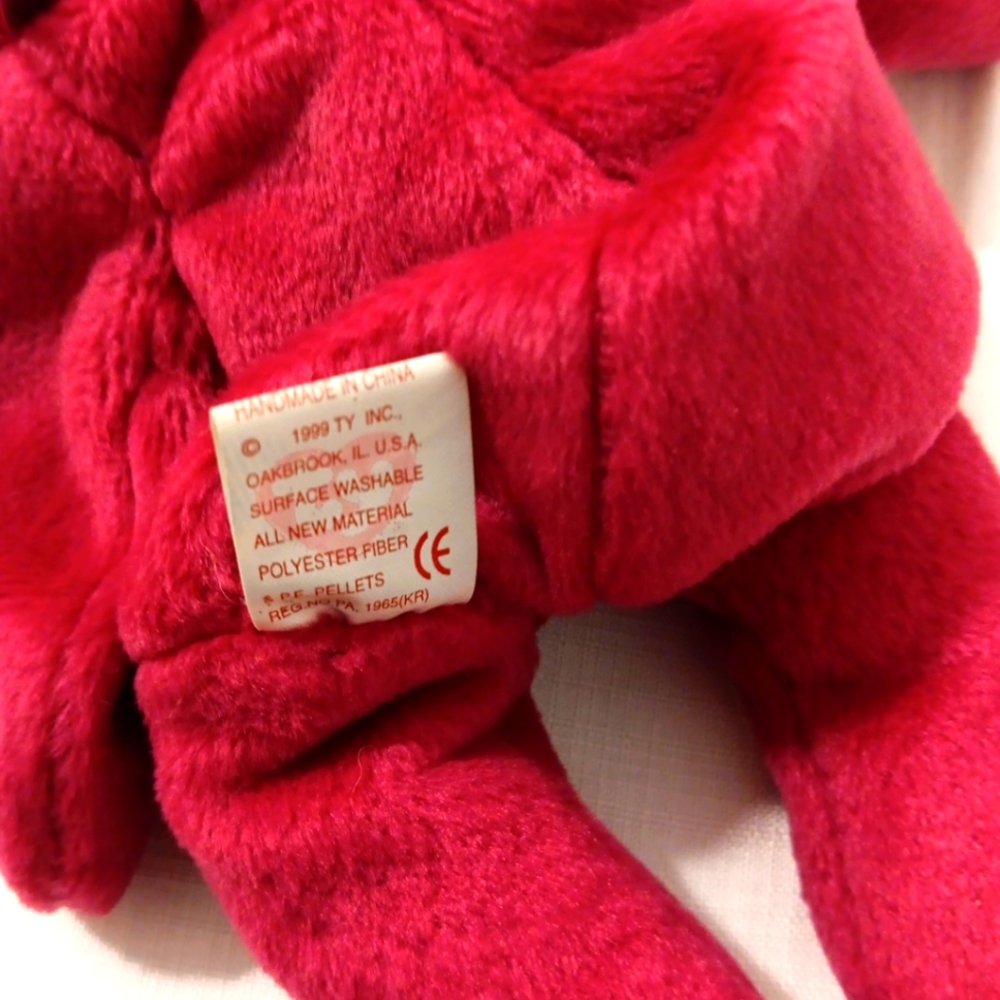 Ty beanie baby Valentina rare bear with multiple tag errors hologram tush tag - Picture 8 of 8